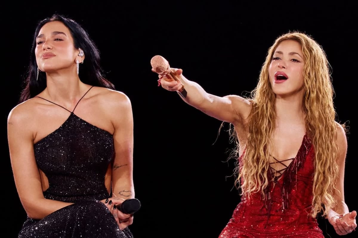 Shakira y Dua Lipa: el cruce soñado en Madrid que tardó años en llegar