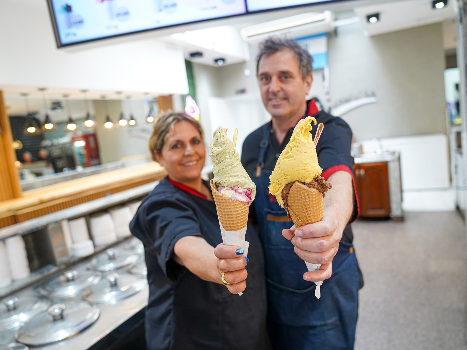 Venecia, el rincón de Devoto donde el helado se hace en familia desde hace 60 años