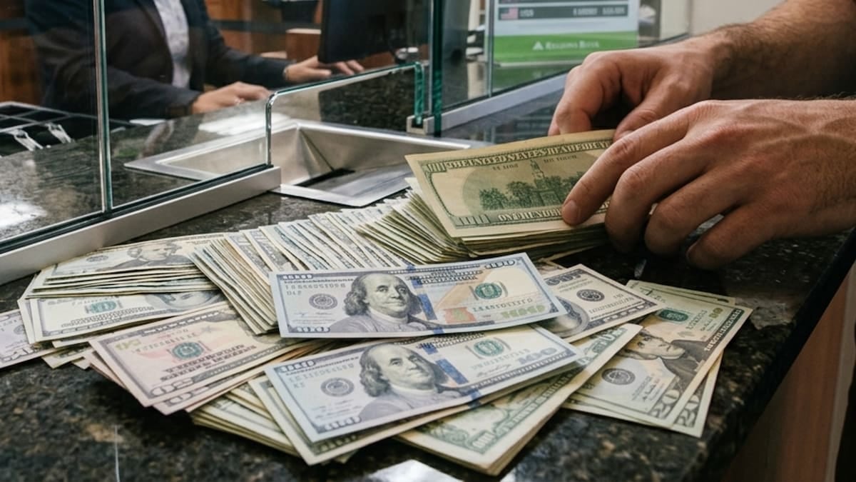 Dólar: el oficial cerró la rueda del lunes en $1540 y el blue se mantuvo apenas cinco pesos por encima