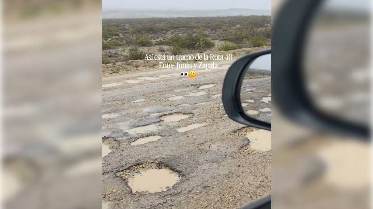 Treinta kilómetros de pozos sobre la calzada: cómo se viaja hoy por la Ruta 40 entre Junín de los Andes y Zapala