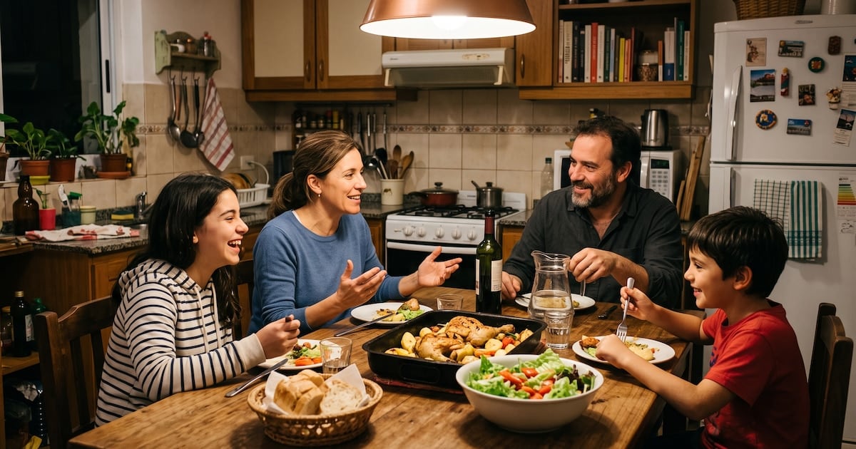 La mesa familiar como escuela: por qué comer acompañados cambia lo que los chicos eligen en el plato