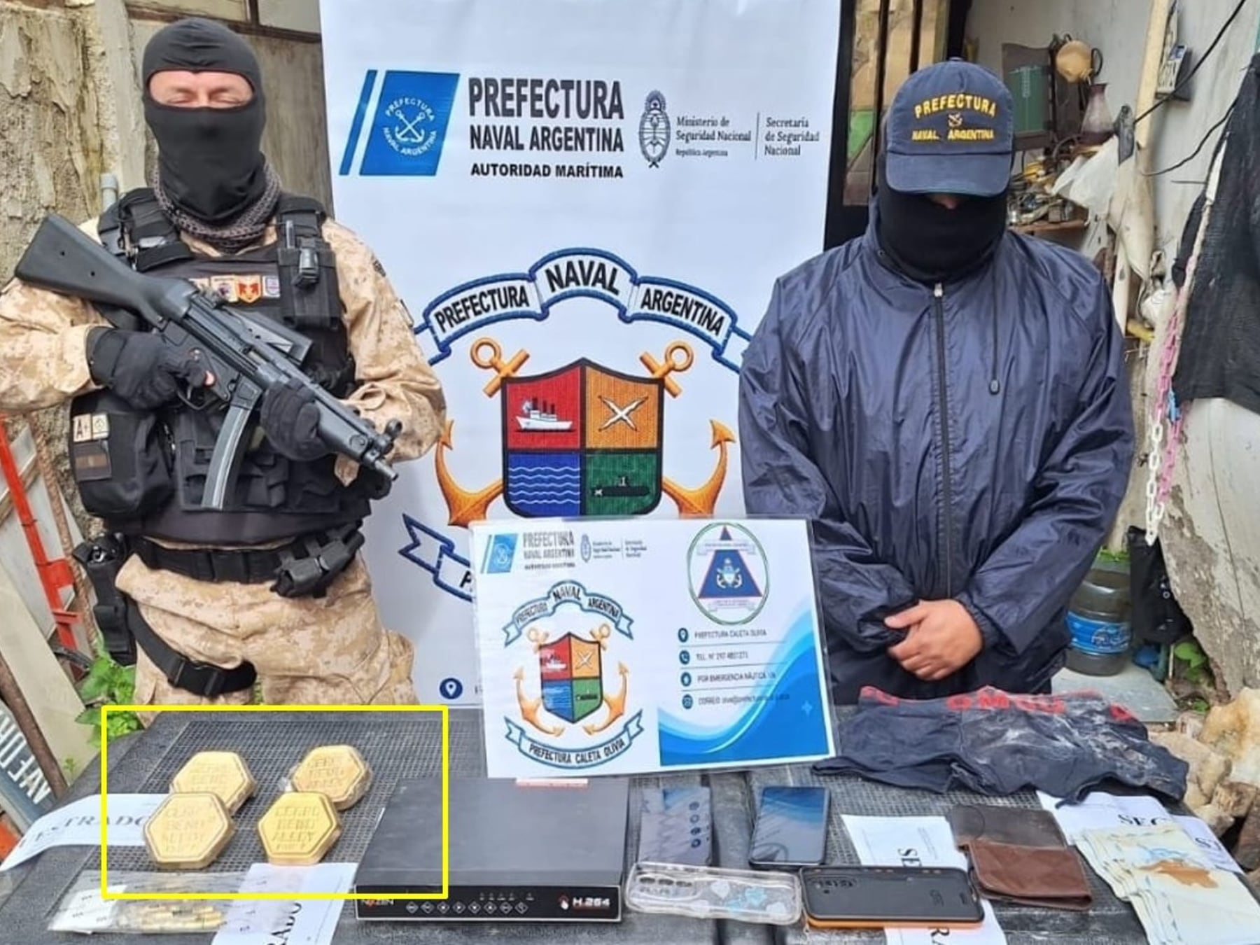 Caleta Olivia: los supuestos lingotes de oro eran una aleación usada en radioterapia