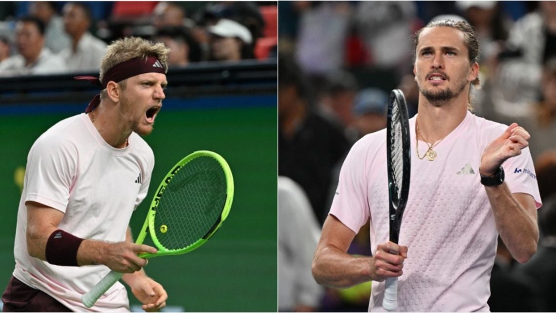 Davidovich le torció el cuello a Zverev en Shanghái y va por su primera corona grande